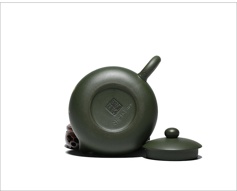 善财 宜兴原矿紫砂壶名家李海燕西施壶绿泥茶壶茶具套装礼品定制