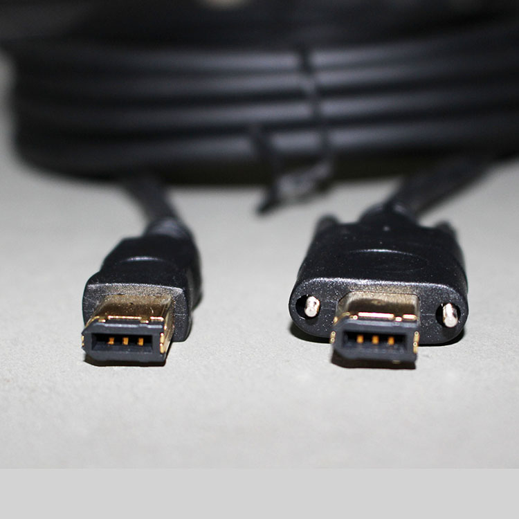 ieee1394b工业相机数据线火线接口ccd相机连接屏蔽avt带螺丝5m