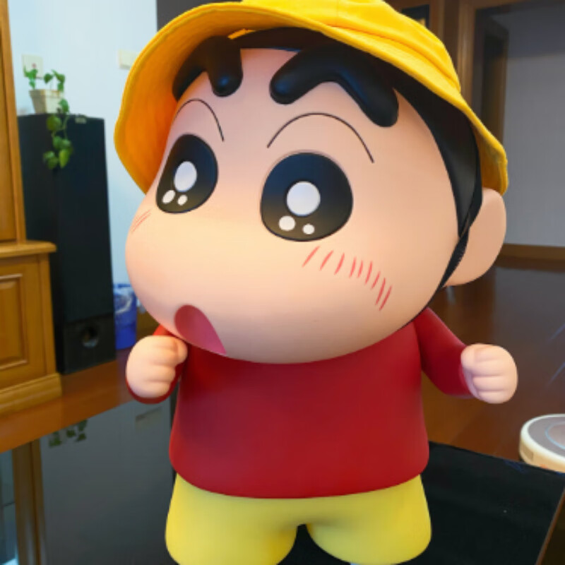 日本蜡笔小新1:1野原新之助潮玩公仔盲盒动漫人偶摆件七夕生日礼物 1