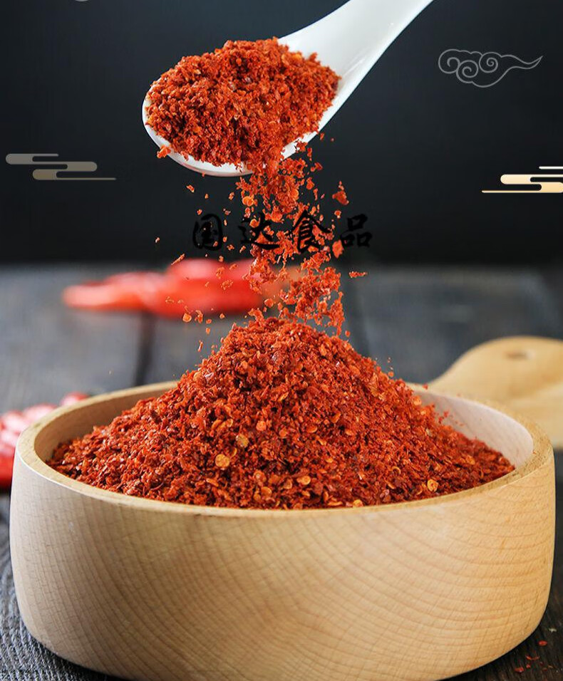 5折陕西秦椒辣椒面5斤袋老农石磨油泼辣子擀面皮油泼面凉皮辣椒粉中粗