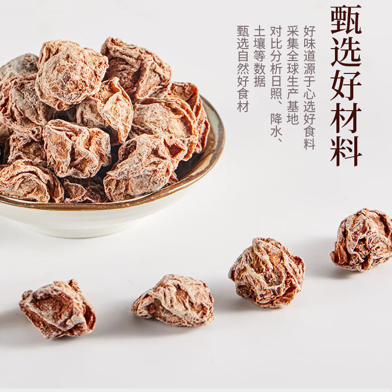 君臣乐 正宗话梅九制话梅青梅酸梅话梅干蜜饯酸甜梅咸话梅孕妇零 500克（2罐装 ）