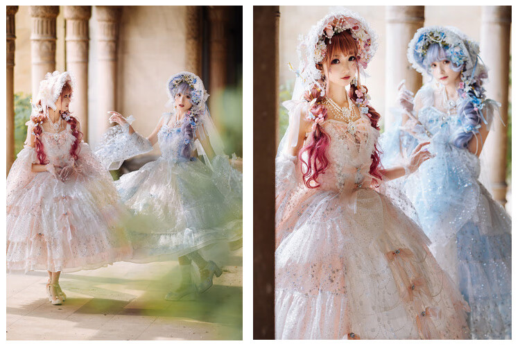 送女朋友新款原创华丽花嫁lolita连衣裙茶会【樱花少女】国牌洋装全款