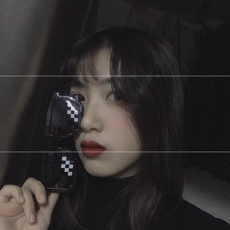 网红马赛克墨镜恶搞马赛克眼镜社会人装逼动漫抖音接亲道具二次元像素