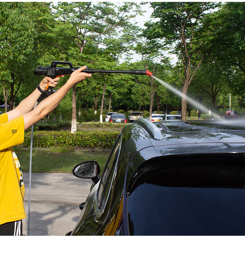 户外洗车神器高压水枪洗车机家用小型刷车水泵21v锂电池无线便携户外