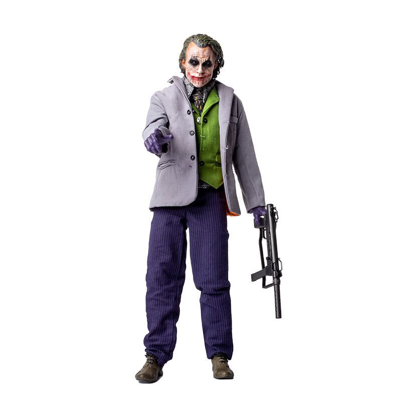 小丑希斯莱杰蝙蝠侠黑暗骑士可动动漫dc英雄模型34代布衣人偶 四代