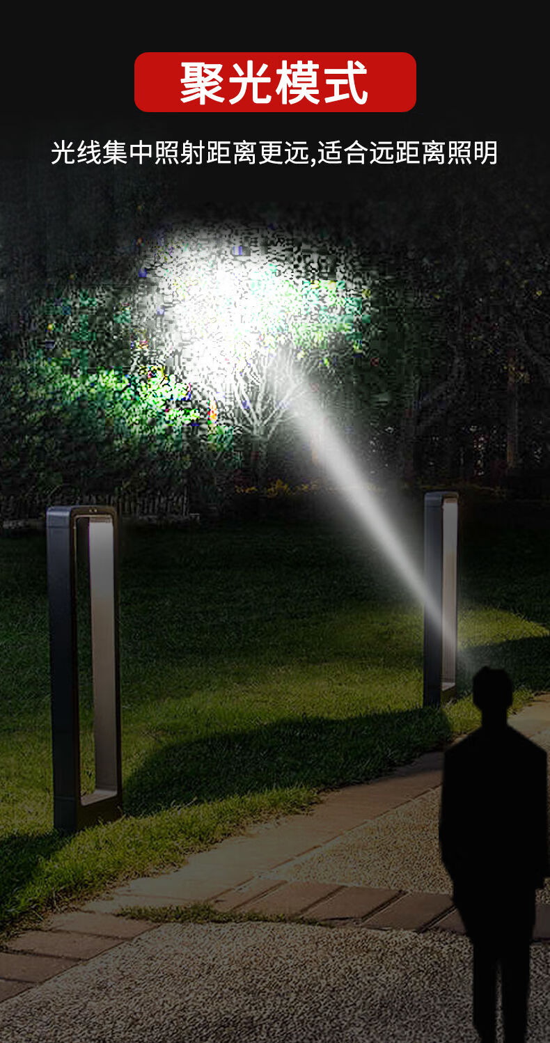 头灯 超长续航头灯强光超亮头戴式手电筒户外家用远射充电夜钓鱼小