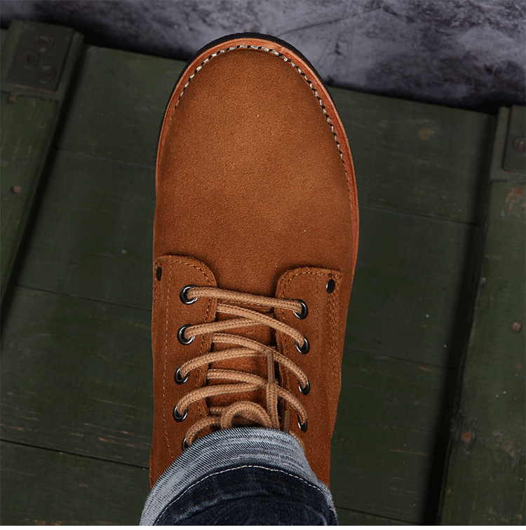 复古美军二战m43作战靴翻毛牛皮大逃亡靴固特异工装靴高帮沙漠靴品质
