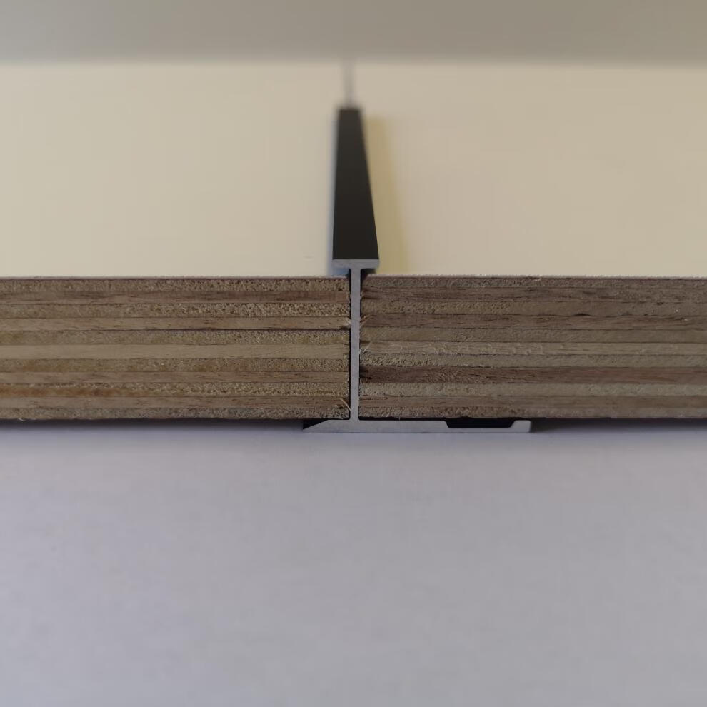 18mm墙板收口线条铝型材饰面卡条装饰条金属线工字铝合金阳角脚线 18