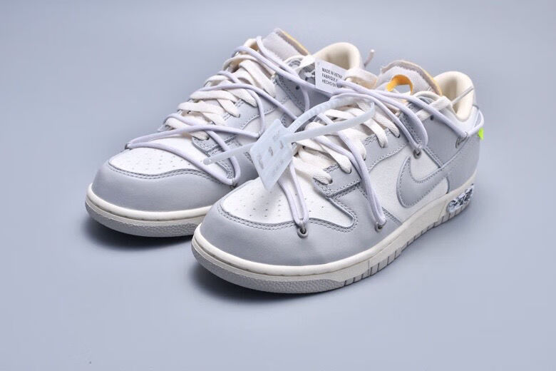 版dunk low x 灰白 白鞋带白扣 联名 男女鞋nike 灰白 dm1602-001 36