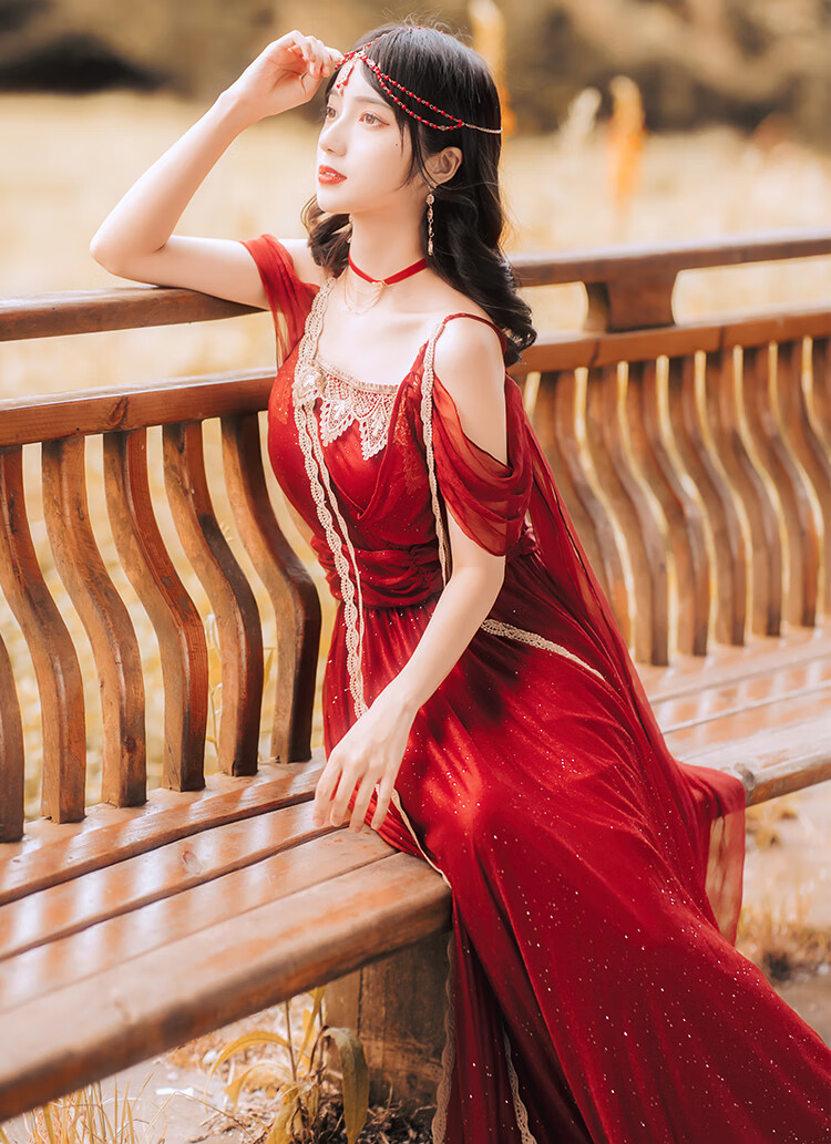 【特价捡漏】异域风情服装超仙舞蹈古装西域敦煌大西北旅游拍照露肩