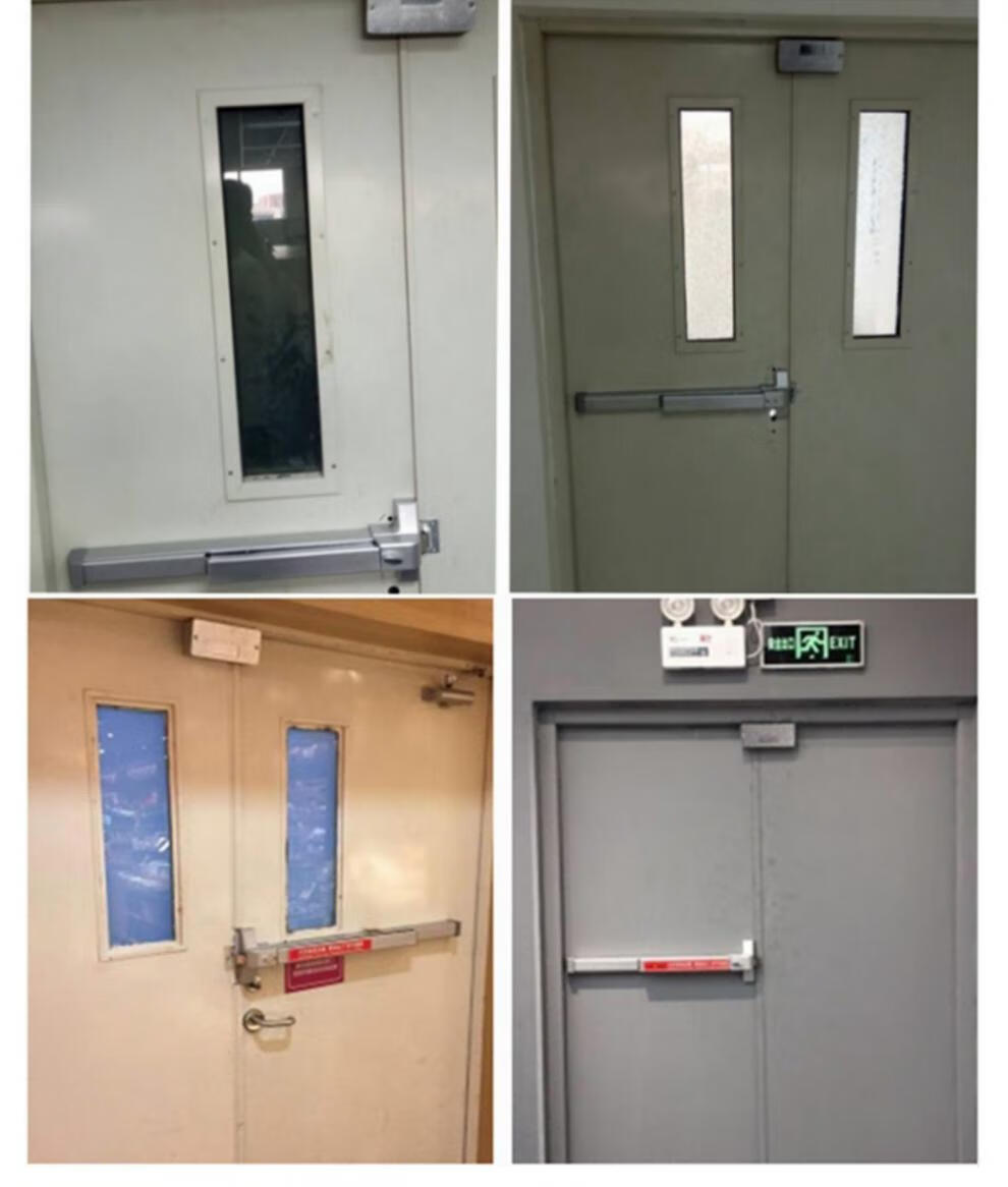 门锁全套平推式安全门紧急通道锁锁带报警消防门锁推杆锁平推式防火门