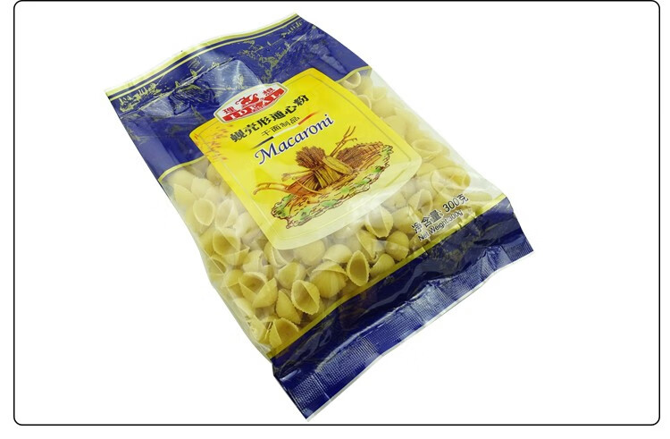理想牌 蚬壳形通心粉 300g 袋装 意大利面干面制品 非油炸煮食面