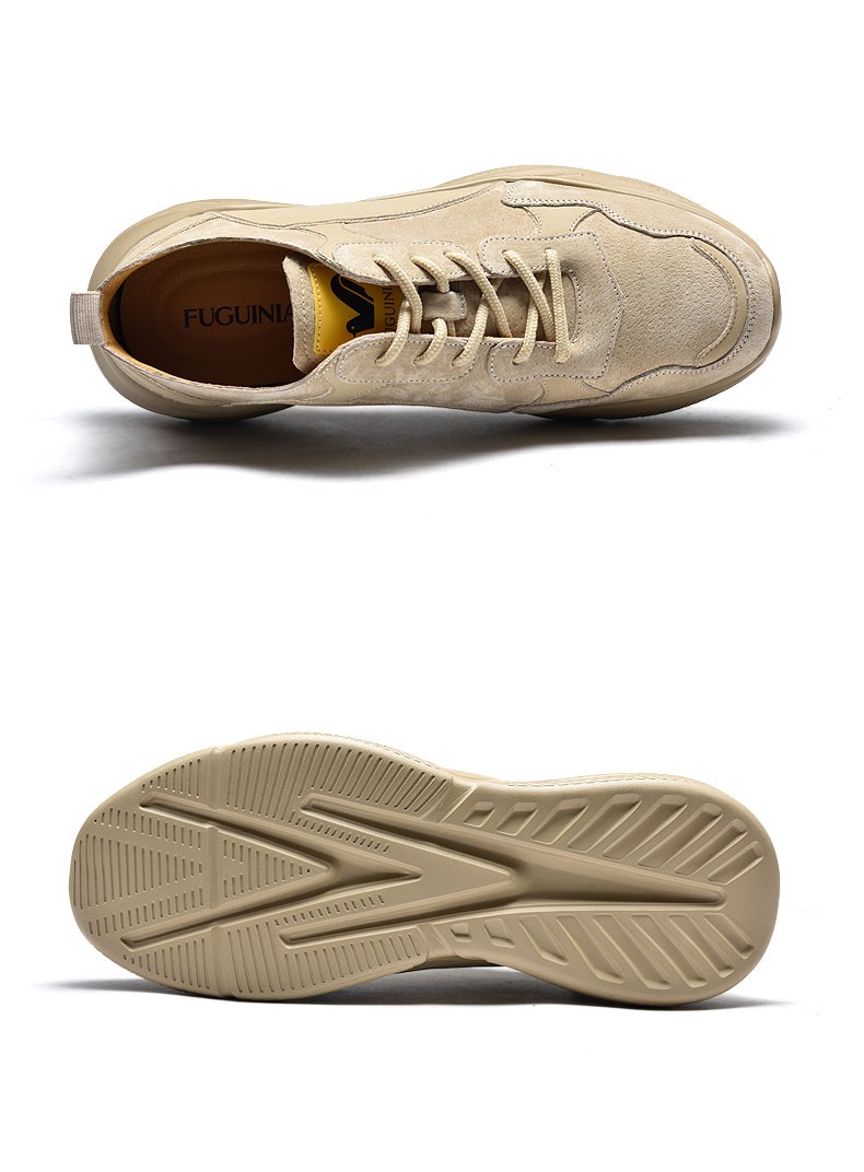 富贵鸟男鞋休闲老爹鞋男子时尚潮流复古新款运动鞋 黑色 40