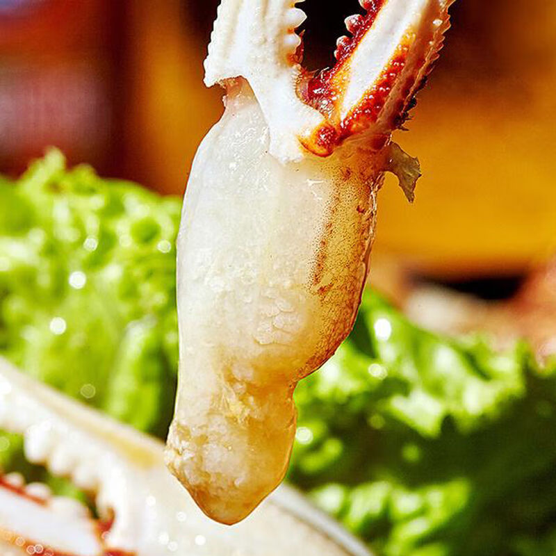 蟹钳肉冰冻蟹腿肉生鲜梭子蟹冷冻蟹脚肉螃蟹肉火锅食材200克三袋600克