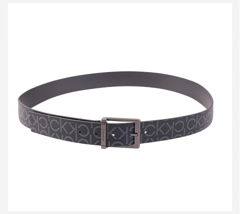 凯文克莱calvinkleinck腰带男士潮流时尚针扣腰带黑色90