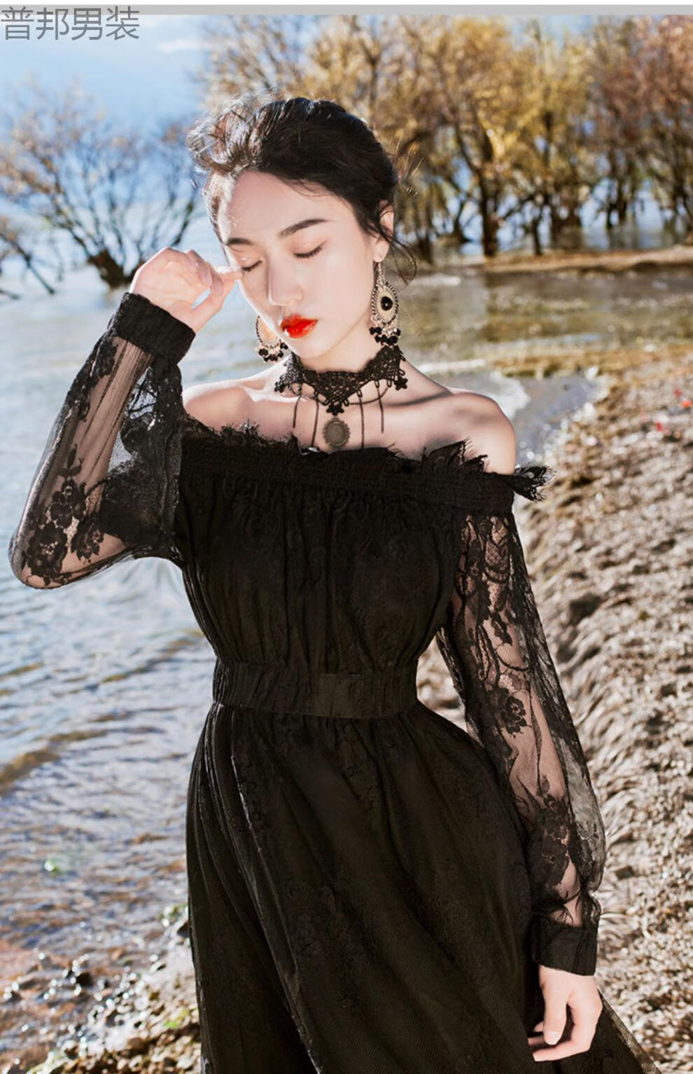 成人礼生日礼物女生裙子礼服哥特式洋装黑色婚纱暗黑系公主成年1超仙