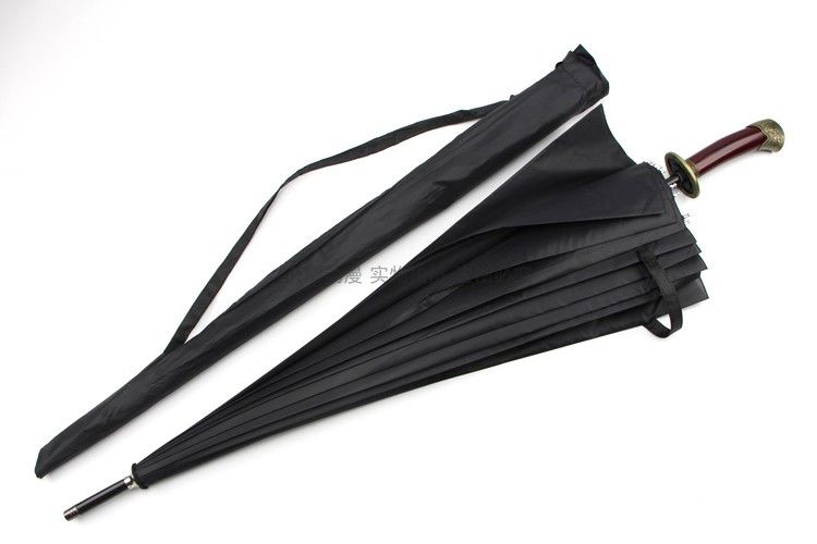 芭雅莲新品刀伞 可拔出骨古汉剑雨伞男女晴雨伞创意长柄超大号直柄