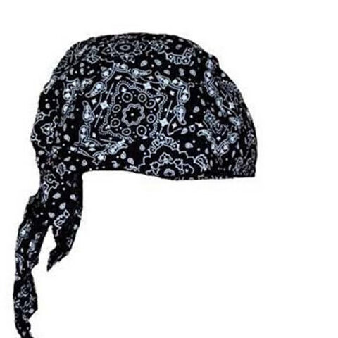 卡若登新品包头巾帽子男士海盗帽男士自由头巾帽防晒吸汗透气男女骑士