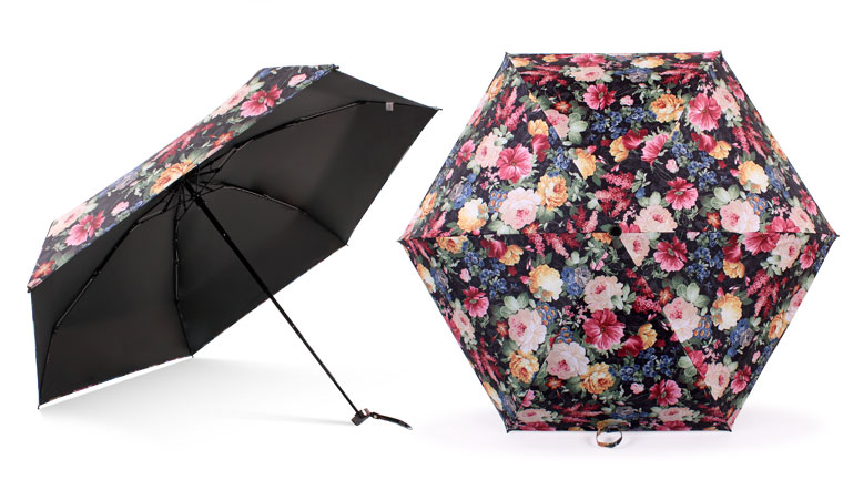 掌心伞太阳伞 宏达太阳伞迷你伞超轻便携小巧五折晴雨两用口袋伞女无