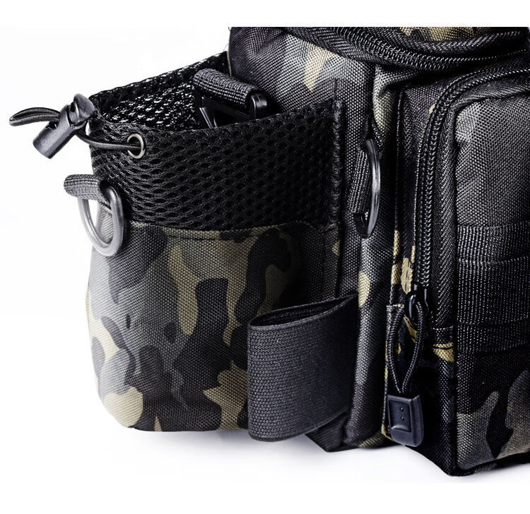 贝千昀康路亚包多功能腰包单肩背包钓鱼斜挎包渔具竿包专用收纳包装备