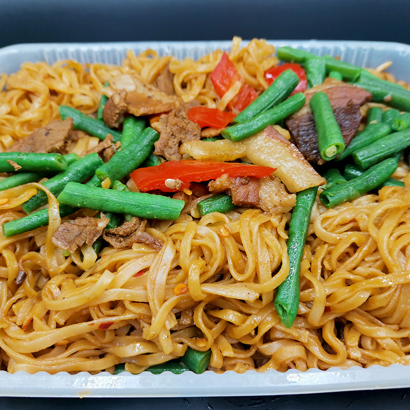 味野鲜铁锅豆角焖面猪肉速食半成品商用外卖厨房快餐加热即食简餐