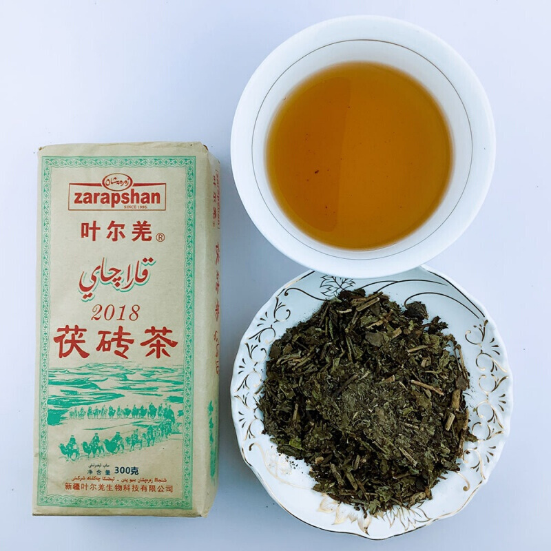 新疆特产叶尔羌茯砖茶黑茶牧奶茶专用特色茶叶150克1个