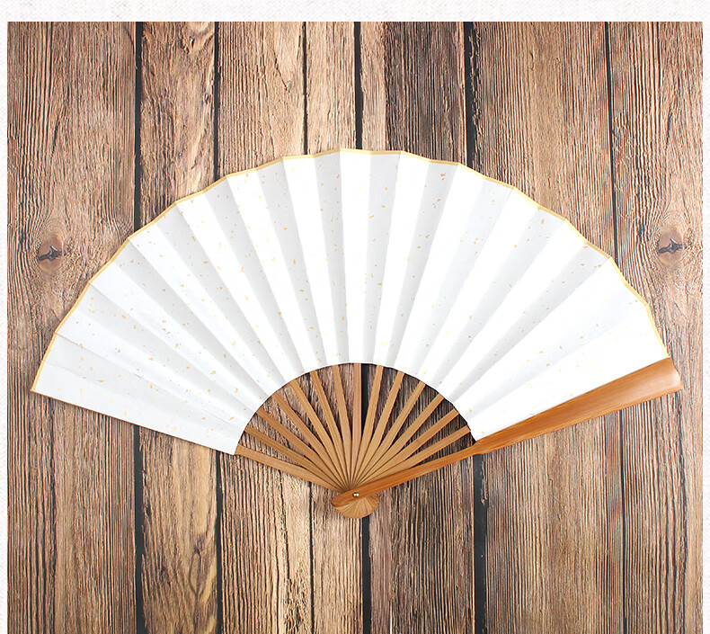 空白扇子 绘画扇书法国画diy扇面白色纸宣纸折扇定制来图定做yiuds 10