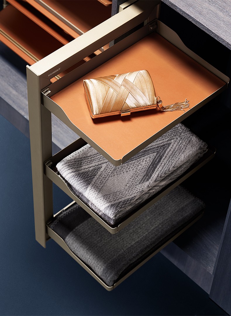 悍高(higold) 衣柜鞋架阿玛尼系列柜内旋转鞋架衣柜置物架时尚旋转鞋