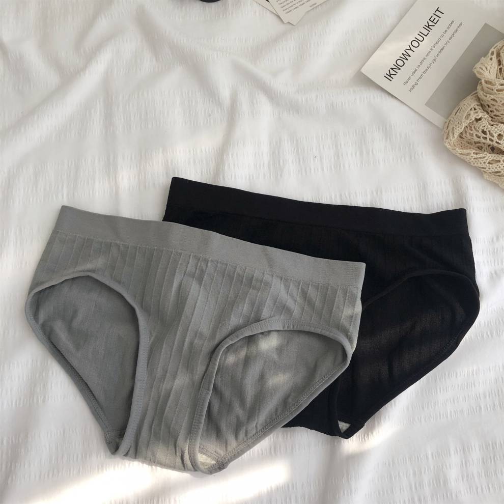 三角裤两条装月经短裤头底裤衩例假裤安全裤卫生裤肉粉蓝色组合两条装