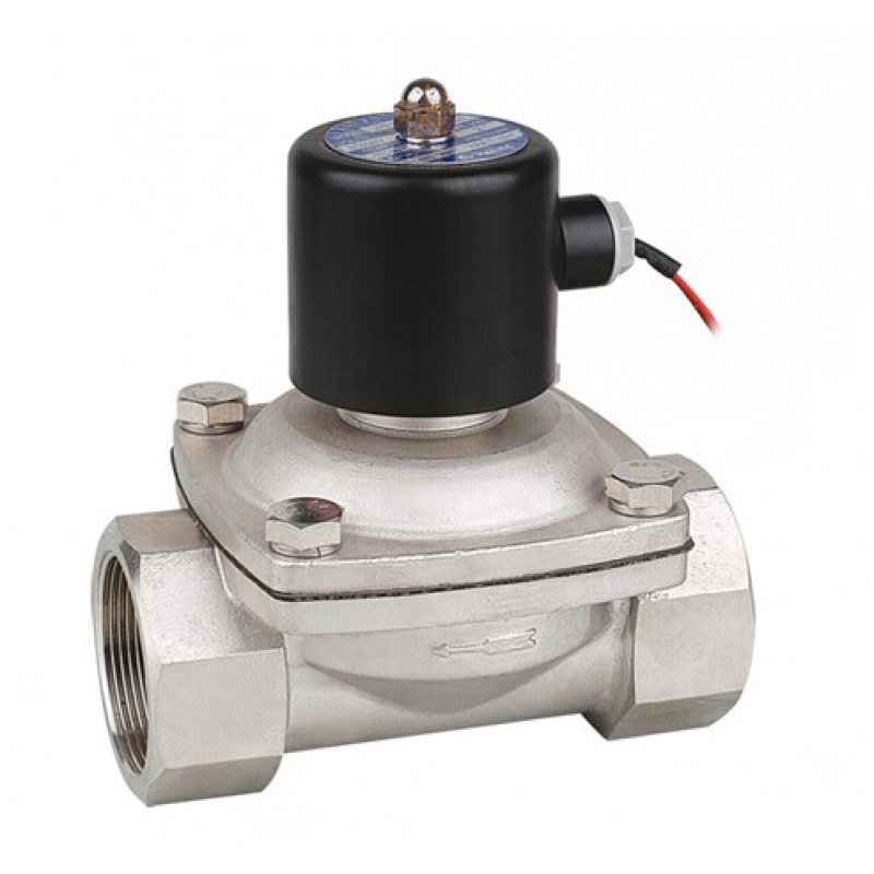 利比尔304不锈钢水用电磁阀气阀4分6分1寸2寸ac220vdc24v2wb206分