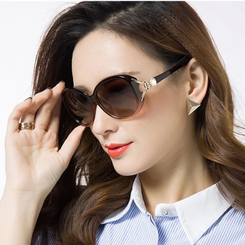 lucaly新品带度数的墨镜女墨镜女士圆脸韩版太阳镜女可配有度数开车