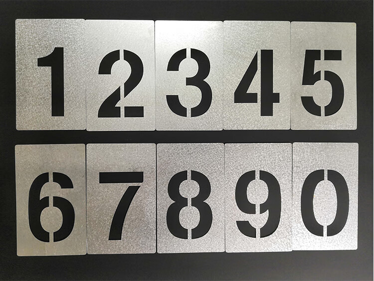 定做数字0-9字母a-z空心字车门货车车牌放大号镂空字喷漆模板图案 字