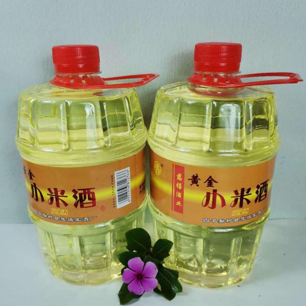 黄金小米酒42度纯粮原浆酒1000ml东北白酒散酒试喝4瓶1000ml4黄金小