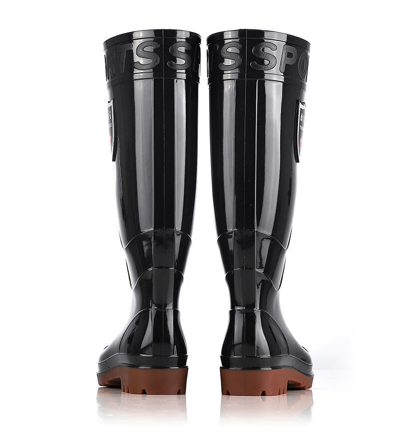 高品质雨靴劳保雨鞋男士高筒雨靴防滑耐磨工地胶鞋中筒防水鞋水靴钓鱼