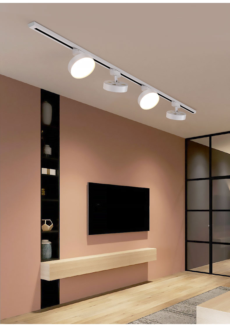 索亚达散光轨道灯led射灯服装店直播间不刺眼照明店铺商用导轨补光