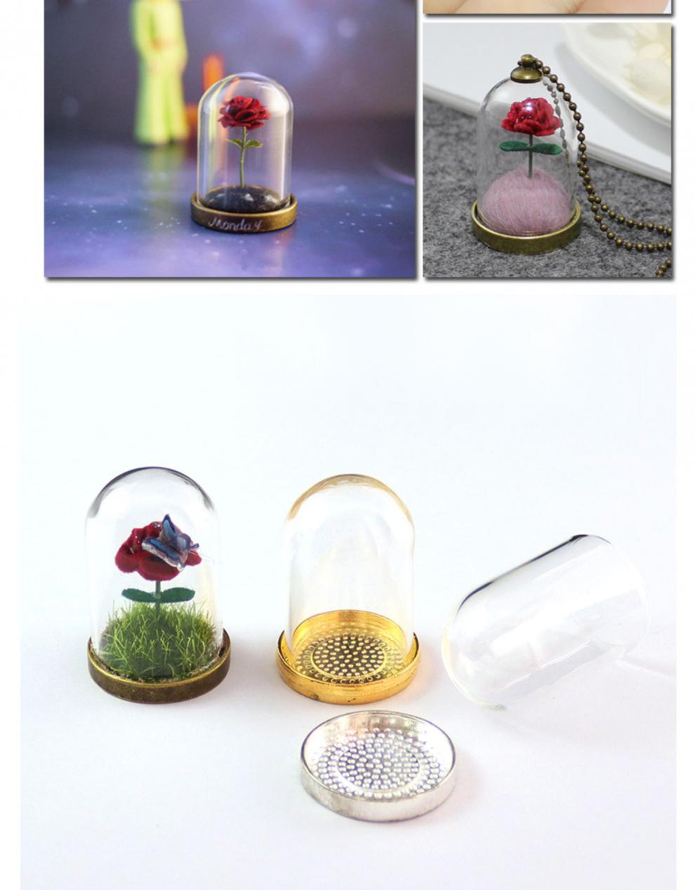许愿瓶小王子的玫瑰花材料包手工diy素材玻璃罩配件送闺蜜爱人生日