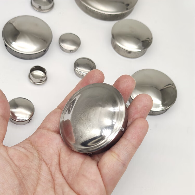适用304不锈钢圆管堵头快速封口盖管孔盖内塞堵帽装饰盖封头钻孔塞盖