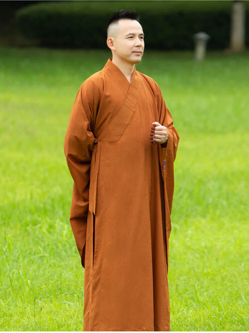 足够前新台麻纱海青居士服僧服多丽丝四季男女款袈裟寺院拜佛打坐服