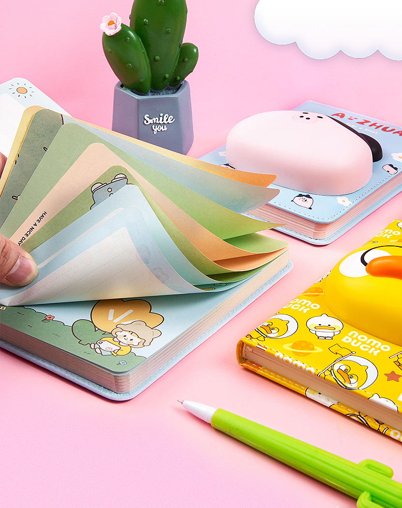 解压本慢回弹减压笔记本学生超萌可爱少女心创意卡通手账本网红手帐