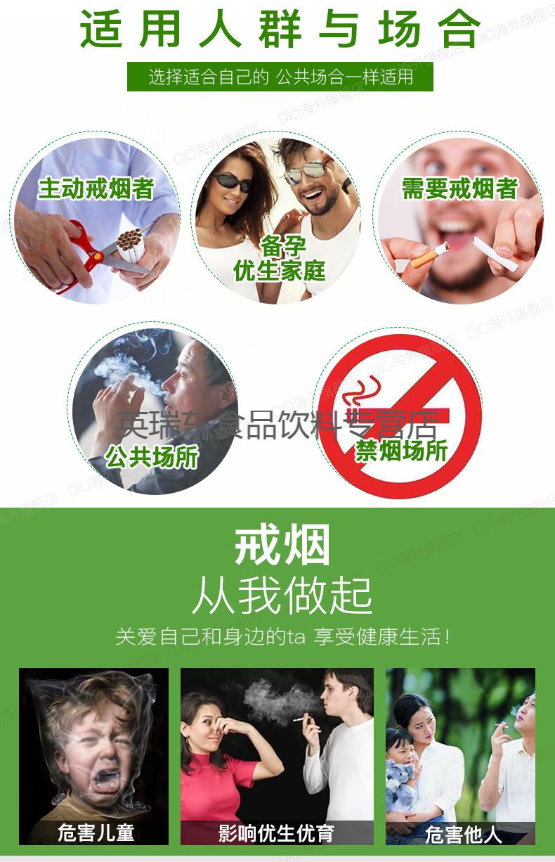 nicorette辅助戒烟糖男女口香糖果替代小零食薄荷味2mg尼古丁30粒