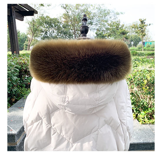 趣仕达新品毛领单买超大毛领子服帽条毛领子毛条男女通用单卖百搭 深