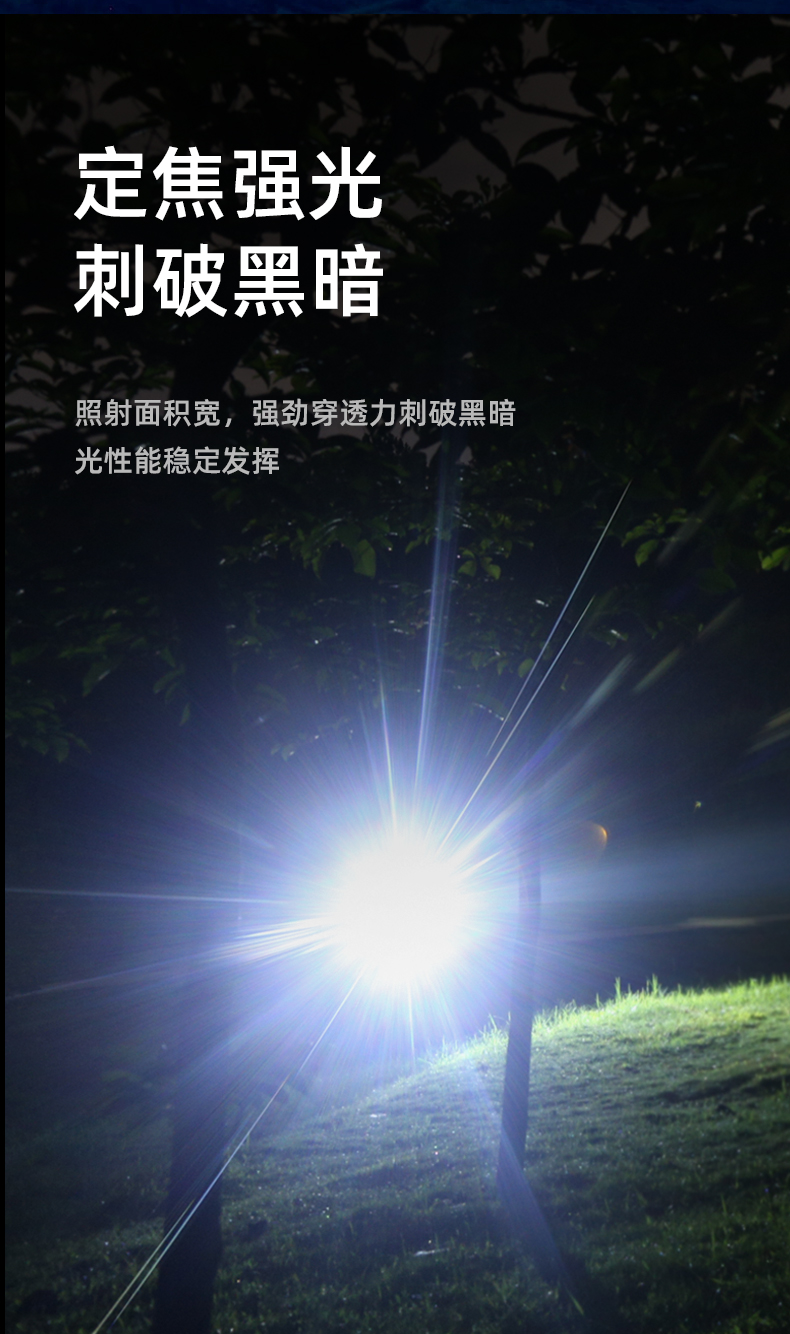 神火(supfire)p90强光手电变焦远射超亮小型充电式探照灯便携家用防水