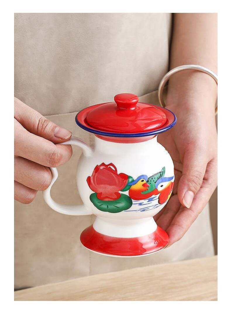 网红痰盂水杯夜壶尿壶款稀奇古怪尿盆马桶型茶杯搞怪恶搞搪瓷杯子