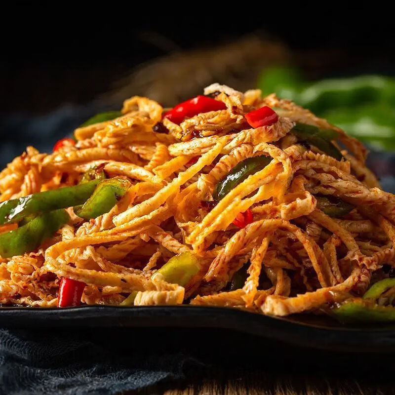 豆制品人造肉干货火锅麻辣烫凉拌菜批发 半斤素羊肚丝(尝鲜)【图片