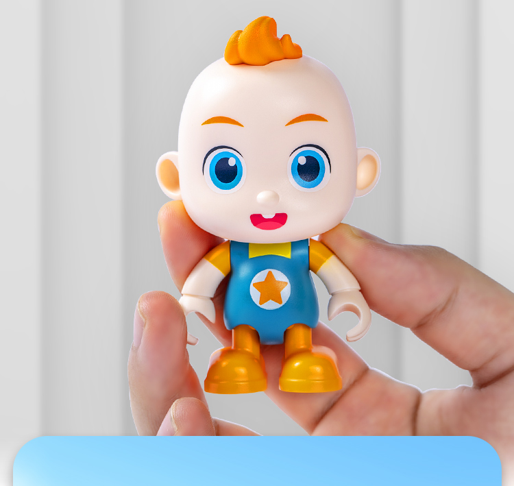 超级宝贝jojo 1-3周岁男女孩玩具手偶积木可爱迷你百搭礼盒装跑车积木