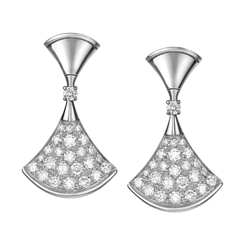 奢侈品 饰品 宝格丽(bvlgari) 宝格丽bvlgari耳环18k白金divasdream