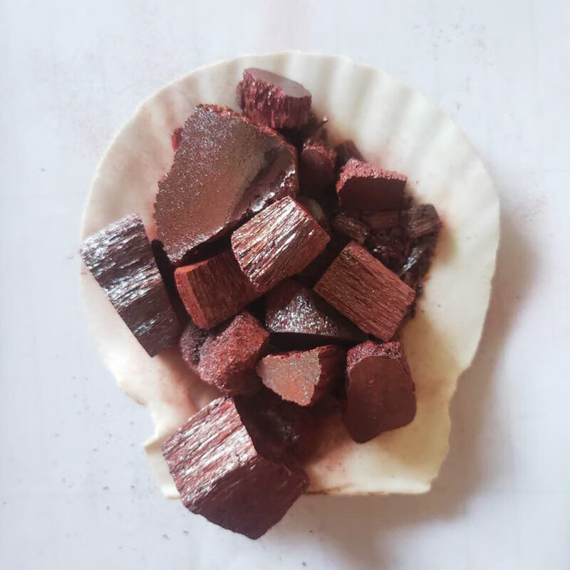 爱奢兔天然朱砂原矿原石块福袋饰品神砂 水飞朱砂粉100克