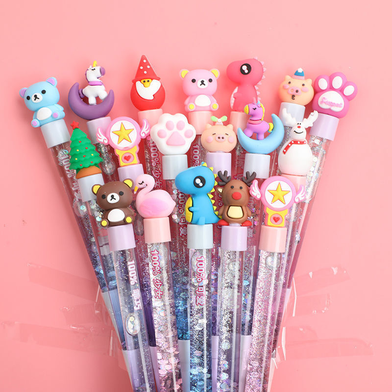 小仙女萌可爱流沙笔小学生创意圣诞节学生奖励小礼物奖品10支装女生款