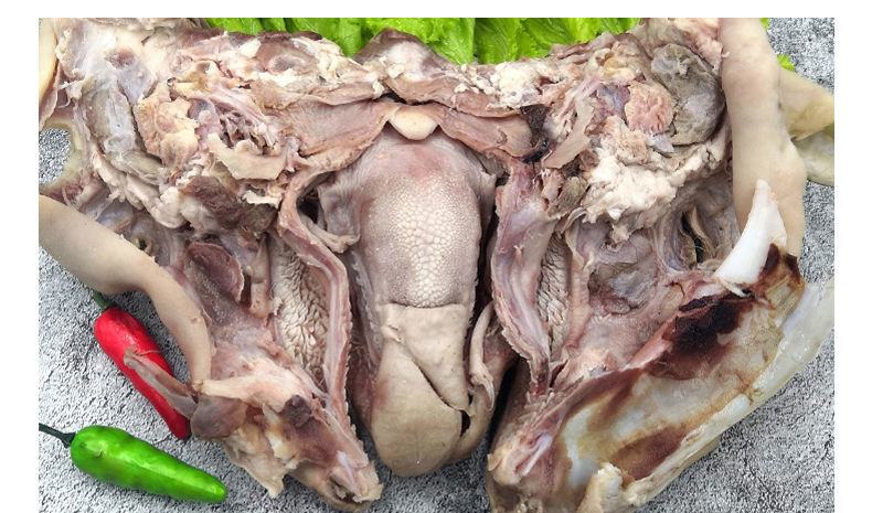 甘肃新鲜羊头肉去骨羊脸肉羊下水下货羊心肝肺羊肚子鲜心肝肺3斤肚子2