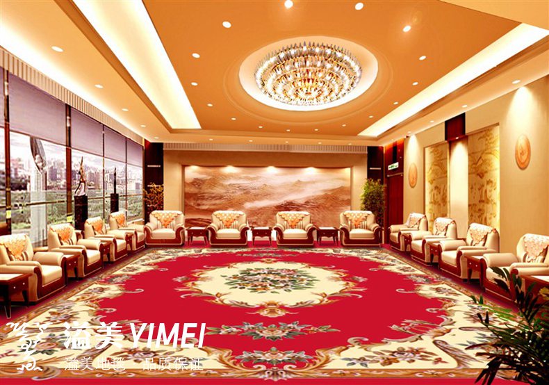 加厚手工腈纶满铺地毯定制接待室地毯办公会议室地毯工程满铺地毯经典